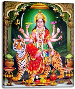 Durga Cosmos Canvas Art